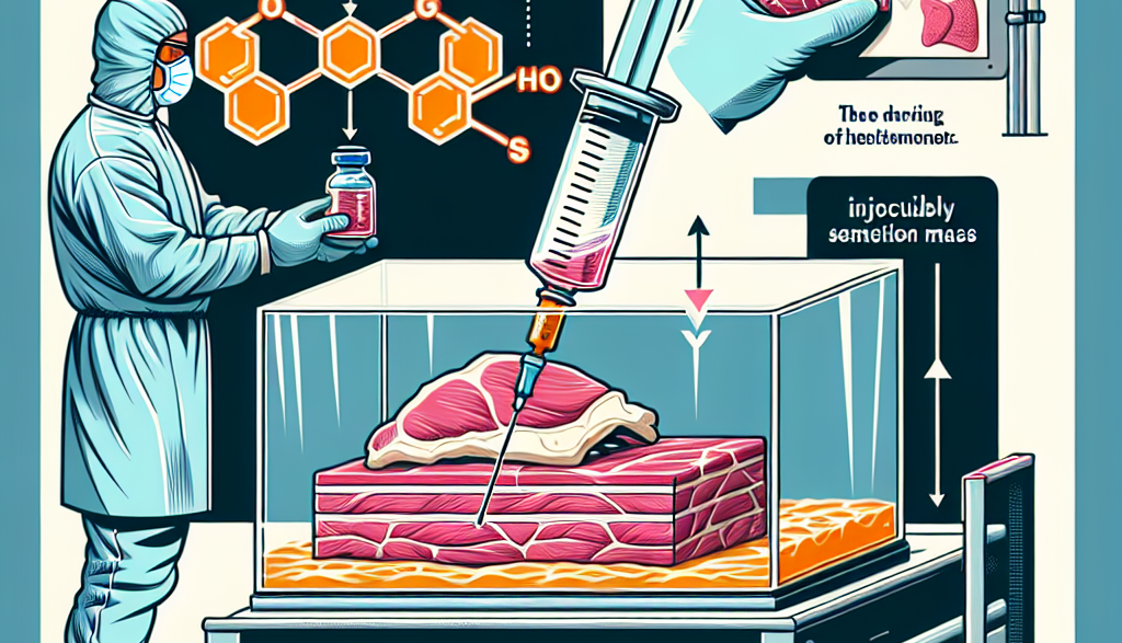 Injection d'oxymétholone pendant la phase de stabilisation de la masse de viande