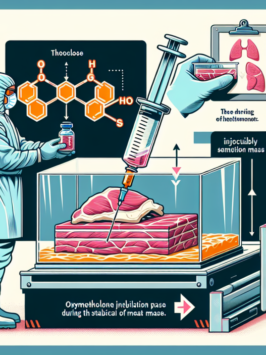 Injection d'oxymétholone pendant la phase de stabilisation de la masse de viande