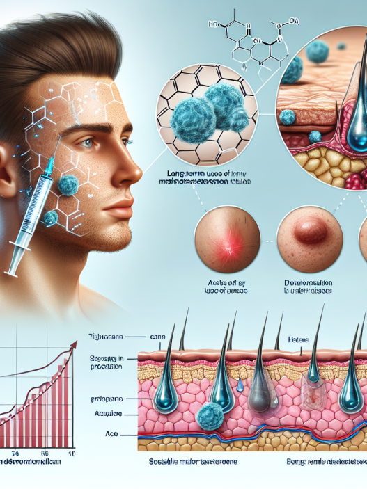 Risques d'acné et de problèmes dermatologiques liés à l'utilisation à long terme de la méthyltestostérone injectable