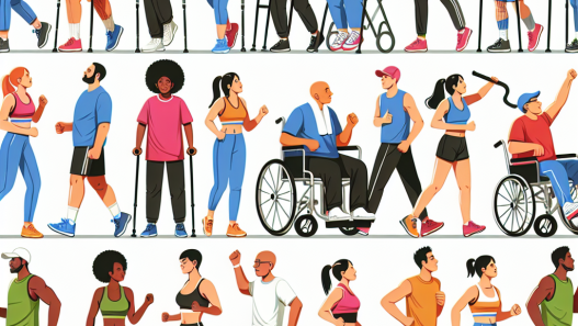 Rôle de la marche pour la perte de poids chez les personnes handicapées et motivation des sportifs