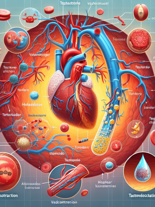 Testostérone et modifications de la vasoconstriction vasculaire