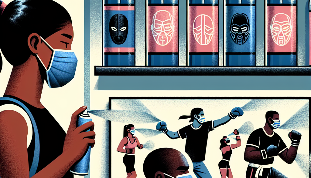 Les sprays comme méthode pour améliorer le confort lors du port d'un masque (en fitness ou sports de combat)