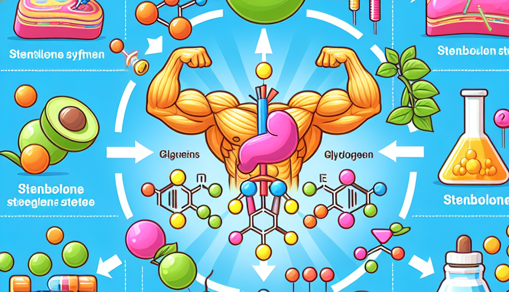 Effet de la stenbolone sur la synthèse du glycogène
