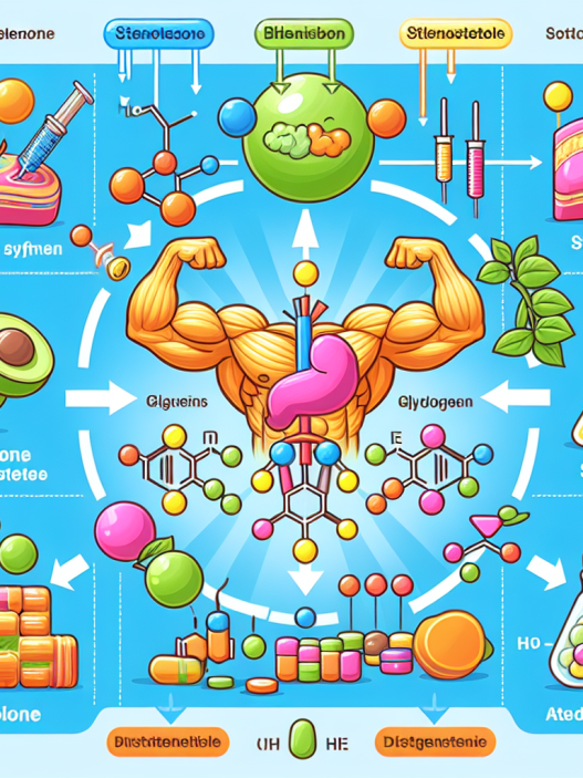 Effet de la stenbolone sur la synthèse du glycogène